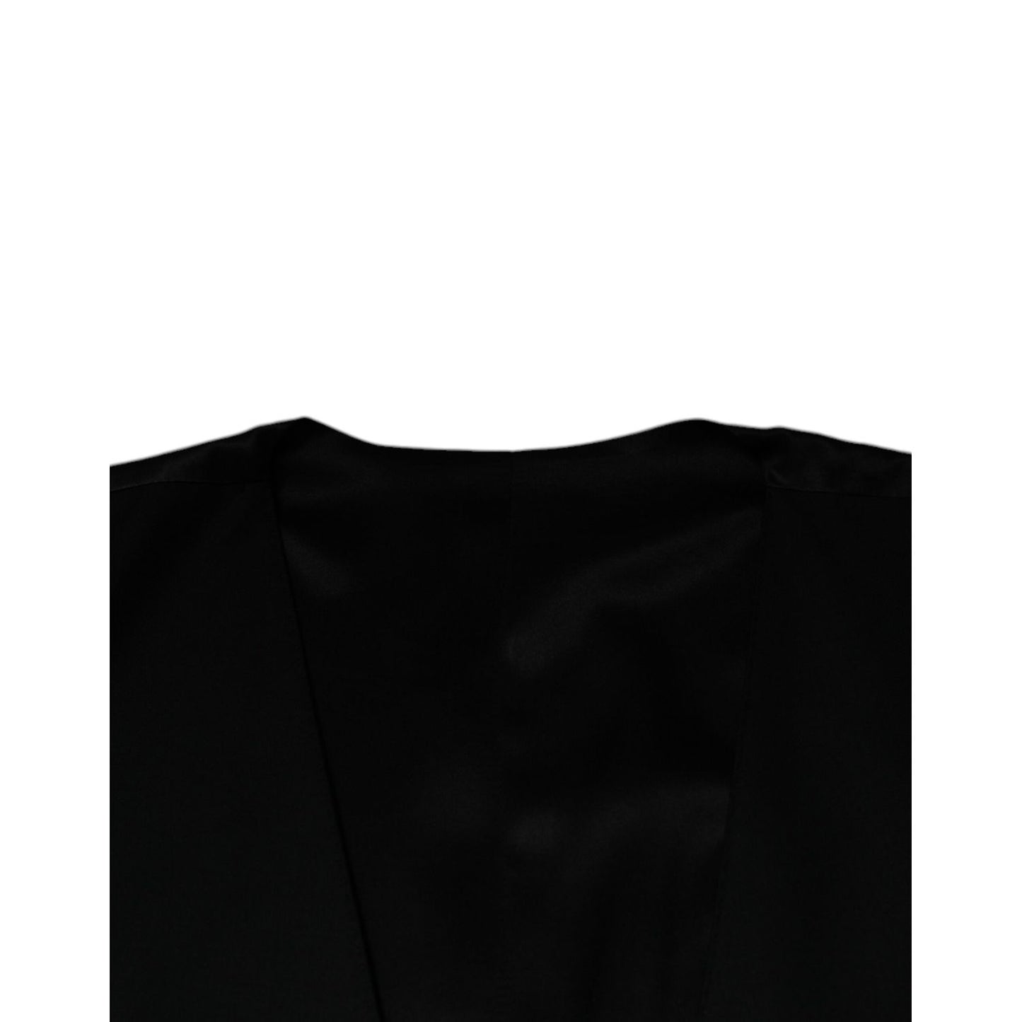 Dolce & Gabbana Black Wool Formal Dress Men Waistcoat Vest TSH87349-50