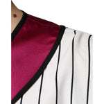 Dolce & Gabbana Multicolor Logo Jersey Button V-neck T-shirt TSH87308-40