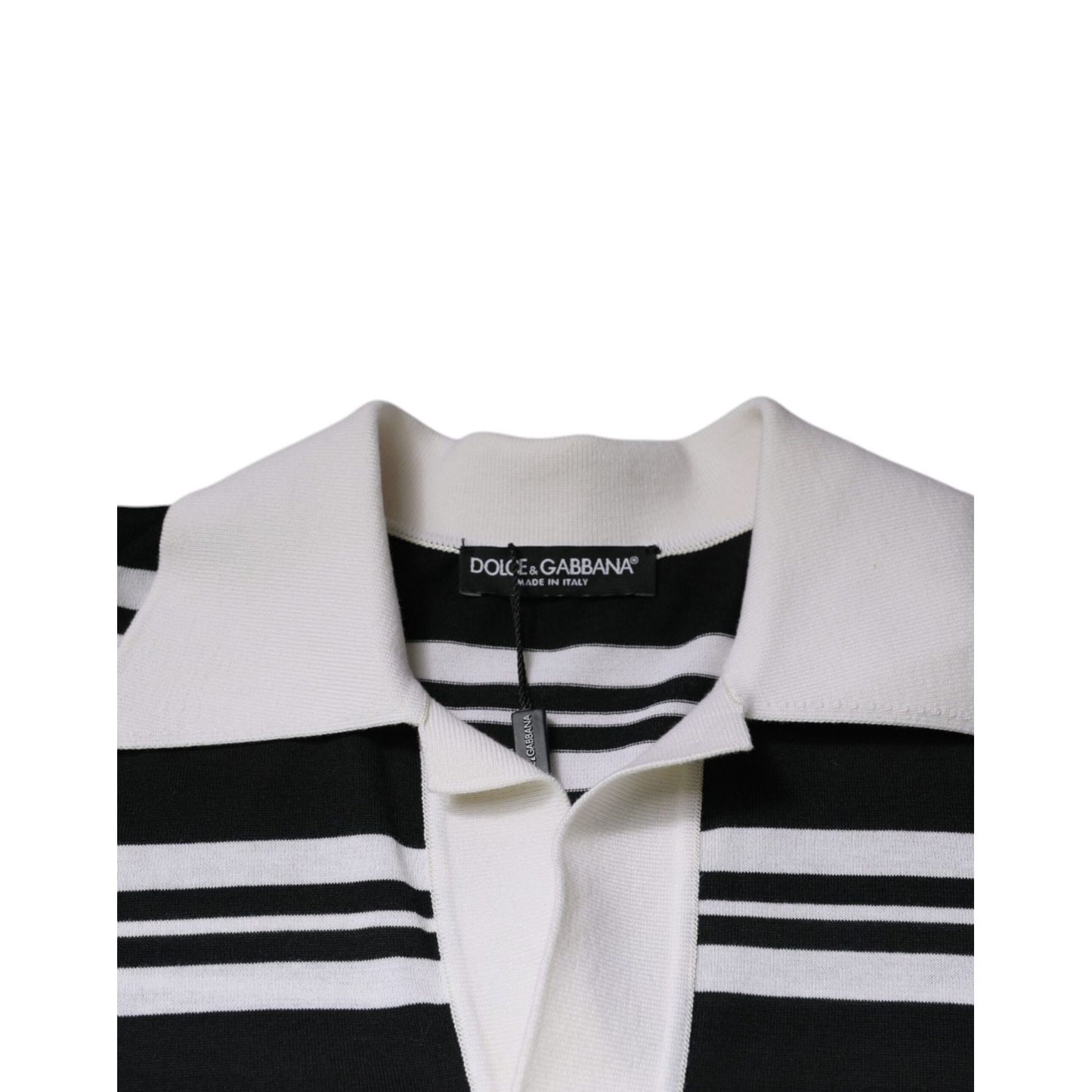 Dolce & Gabbana Multicolor Stripe Collared Polo T-shirt