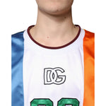 Dolce & Gabbana Multicolor Jersey Tank Sleeveless T-shirt TSH87339-52