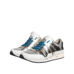 Dolce & Gabbana Multicolor Leather Low Top Sneakers Shoes LA12047-40