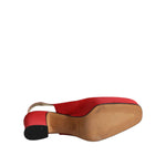 Dolce & Gabbana Red Platform Slingback Heels Sandals Shoes LA12056-37.5