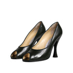 Dolce & Gabbana Green Leather Peep Toe Heels Pumps Shoes LA12220-39