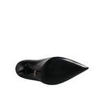 Dolce & Gabbana Black Patent Leather High Heels Pumps Shoes LA12227-37.5
