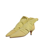 Dolce & Gabbana Green Sock Style Heels Ankle Boots Shoes LA12229-39