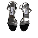 Dolce & Gabbana Black Ankle Strap High Heels Sandals Shoes LA12239-38