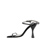 Dolce & Gabbana Black Ankle Strap High Heels Sandals Shoes LA12239-38