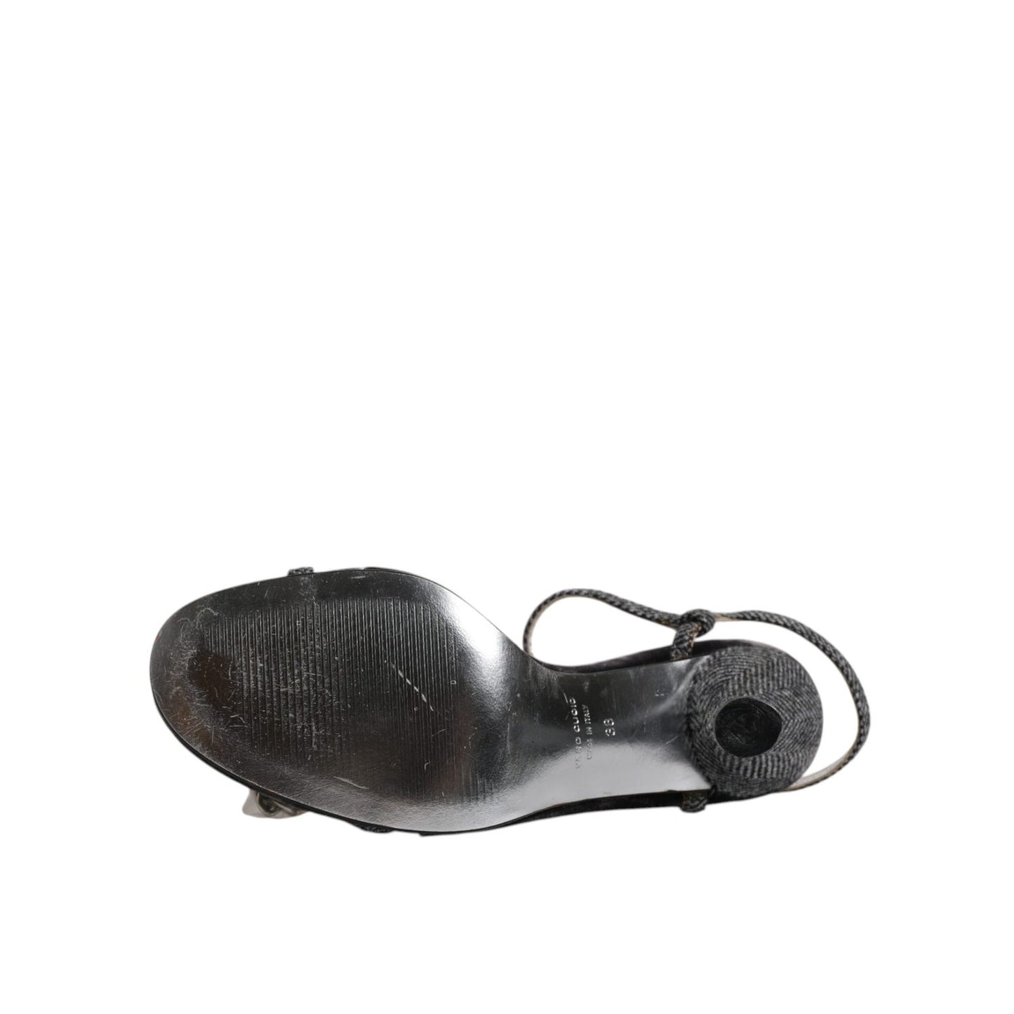 Dolce & Gabbana Black Ankle Strap High Heels Sandals Shoes LA12239-38