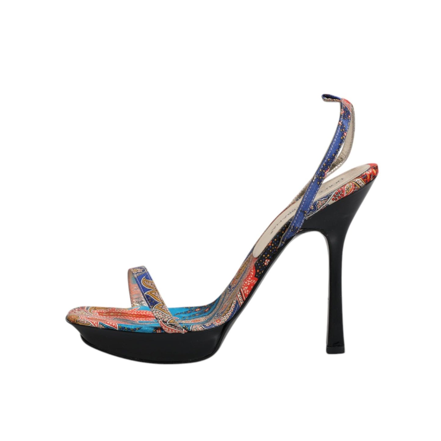 Dolce & Gabbana Multicolor Floral High Heels Sandals Shoes