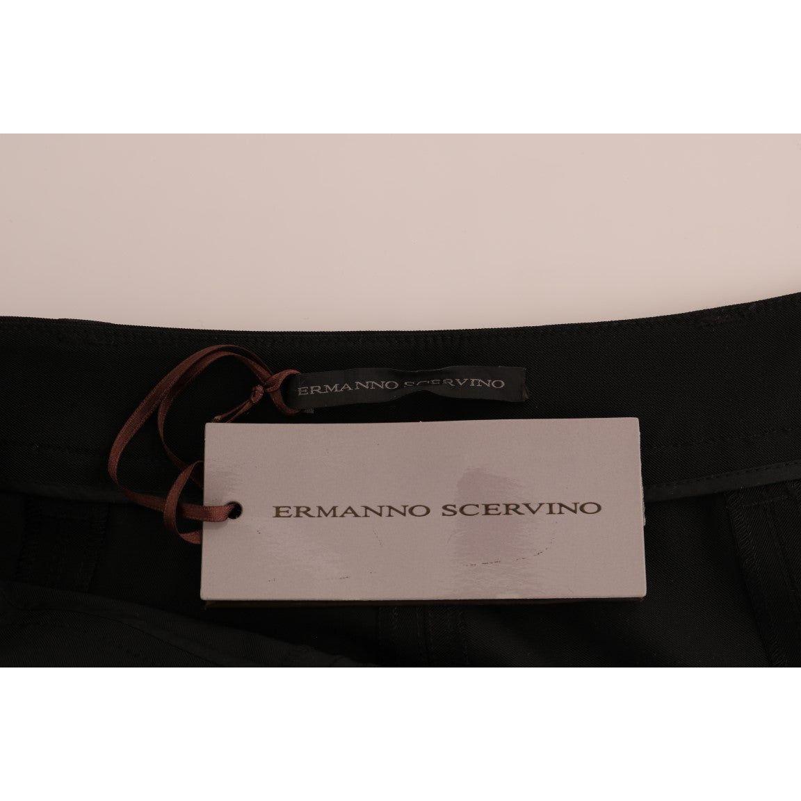 Ermanno Scervino Black Stretch Leggings Pants Jeans & Pants