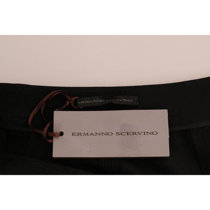 Ermanno Scervino Black Stretch Leggings Pants Jeans & Pants