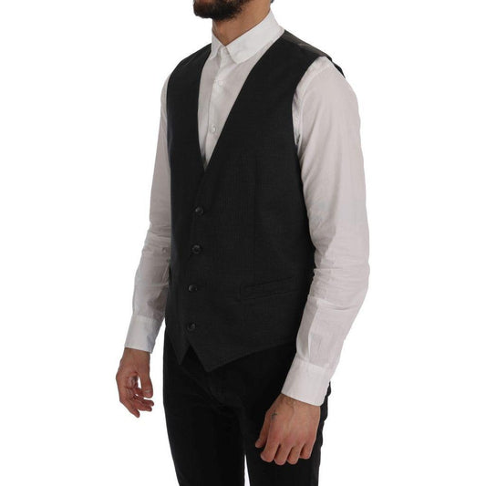 Dolce & Gabbana Gray STAFF Cotton Rayon Vest SIG60317-2