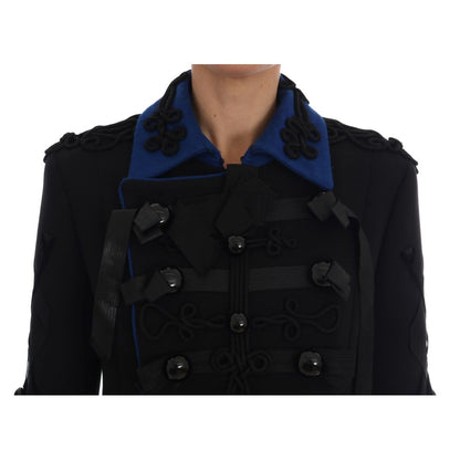 Dolce & Gabbana Black Wool Trench Jacket