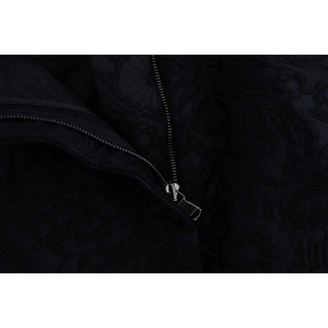 优雅花卉锦缎连衣裙短裤