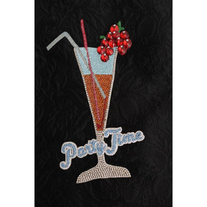 Dolce & Gabbana Black Fairy Tale Crystal Hooded Sweater