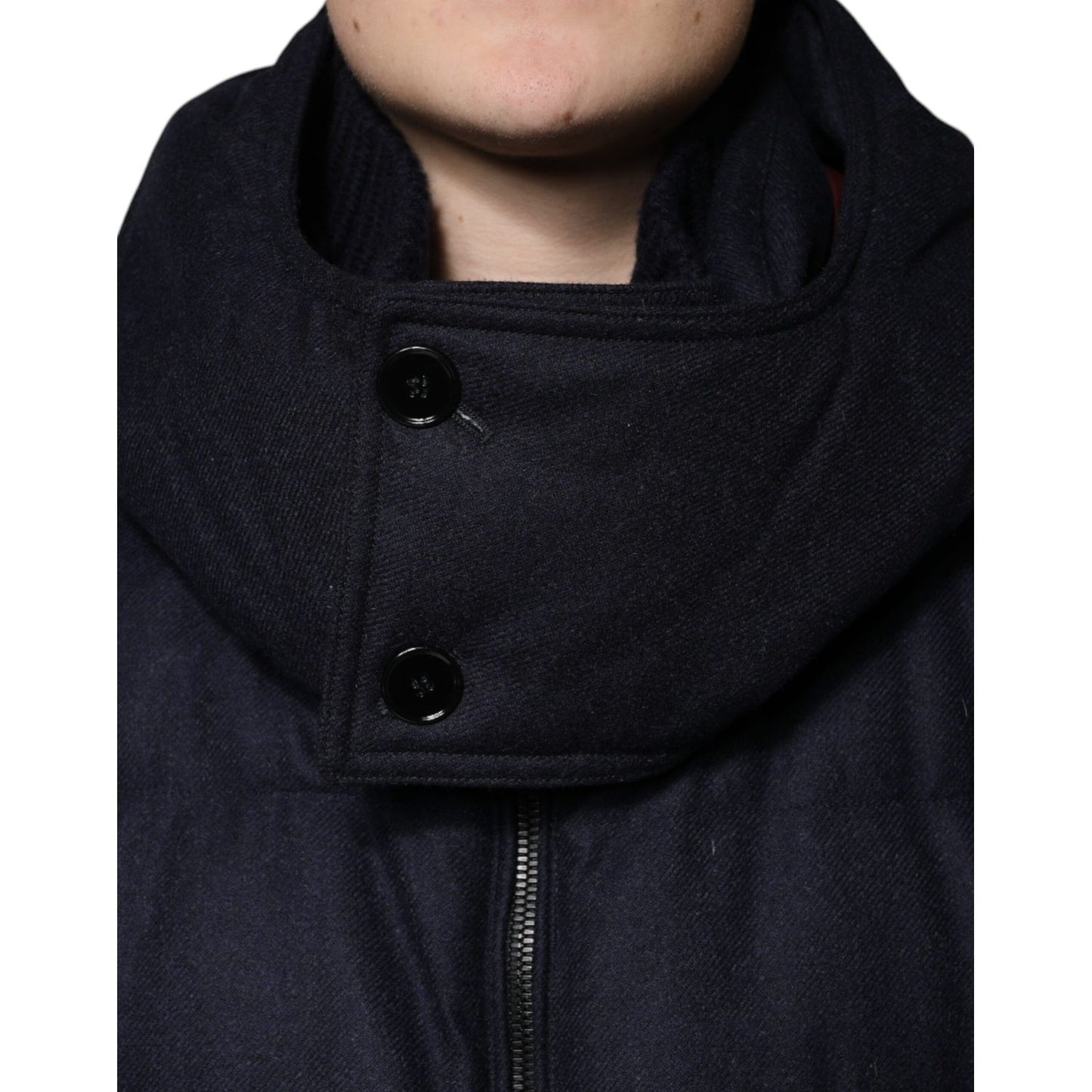 Dolce & Gabbana Black Nylon Hooded Puffer Men Coat Jacket JKT3781-50