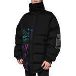 Dolce & Gabbana Black Nylon Puffer Men Full Zip Jacket TSH3790-52