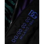 Dolce & Gabbana Black Nylon Puffer Men Full Zip Jacket TSH3790-52