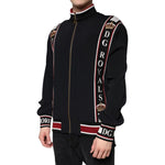 Dolce & Gabbana Black DG King Full Zip Sweatshirt Sweater TSH7908-52