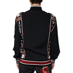 Dolce & Gabbana Black DG King Full Zip Sweatshirt Sweater TSH7908-52