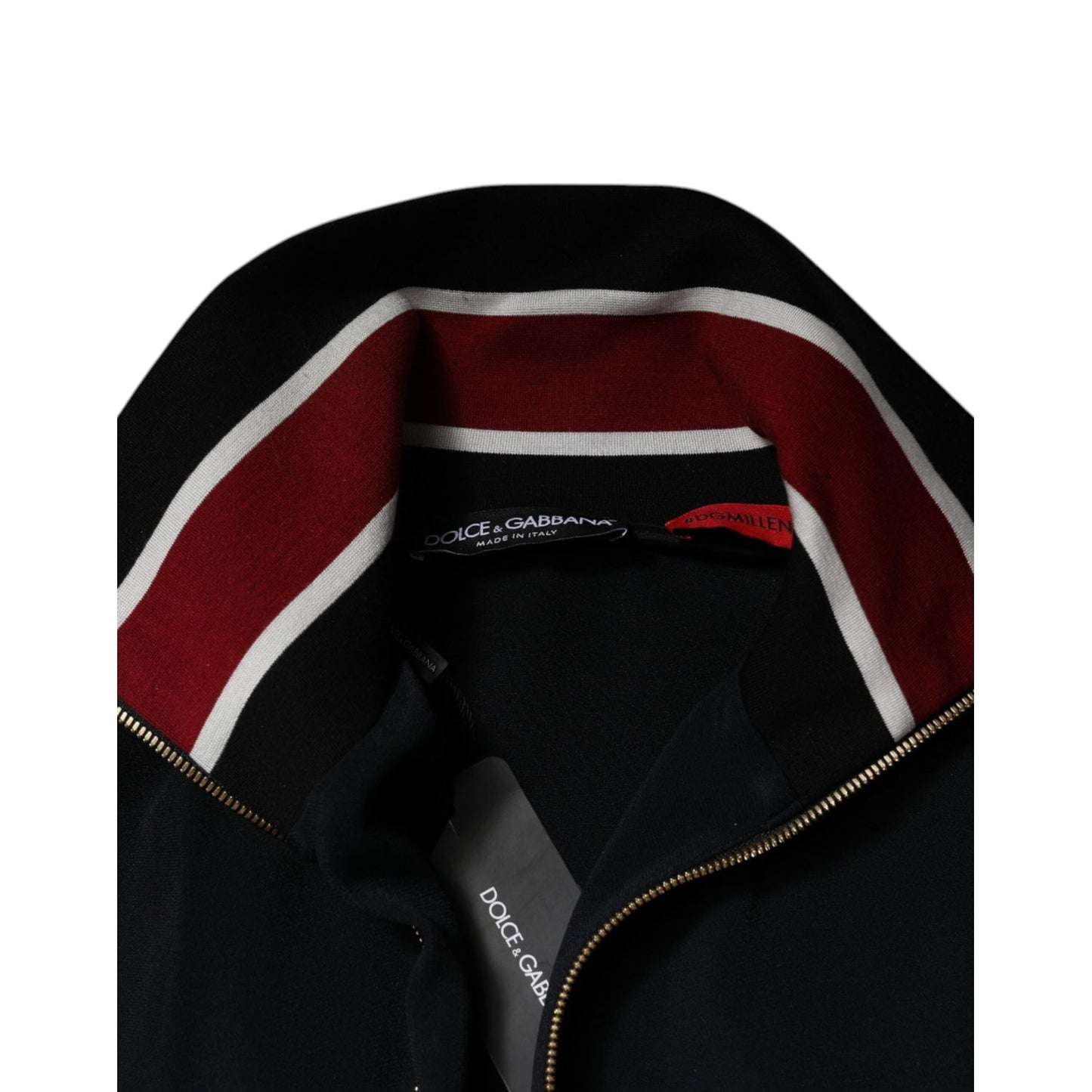 Dolce & Gabbana Black DG King Full Zip Sweatshirt Sweater TSH7908-52