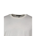 Dolce & Gabbana Off White Silk CrewNeck Short Sleeve T-shirt TSH87254-54