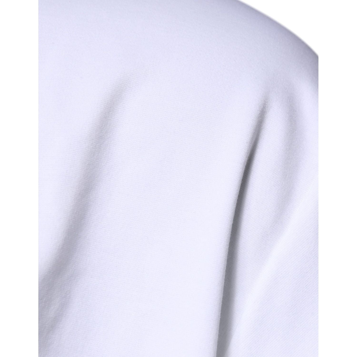 Dolce & Gabbana White DG Logo Cotton Crew Neck T-shirt