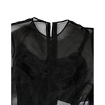 Dolce & Gabbana Black Tulle A-line Midi Cocktail Gown Dress DR281234-40