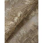 Dolce & Gabbana Gold Floral Lace A-line Sheath Mini Dress DR281297-44