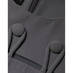 Emporio Armani Gray Round Neck Sleeveless A-line Mini Dress DR281344-40