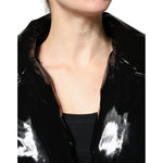 Dolce & Gabbana Black Polyester Button Down Blouson Jacket JKT4095-38