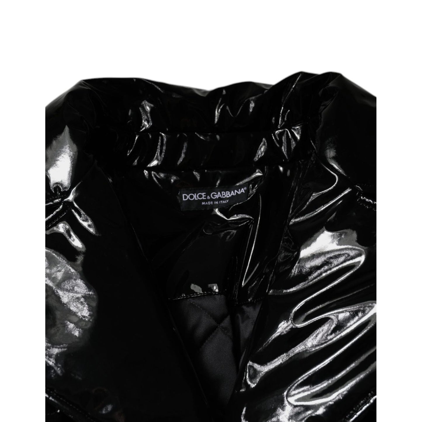 Dolce & Gabbana Black Polyester Button Down Blouson Jacket