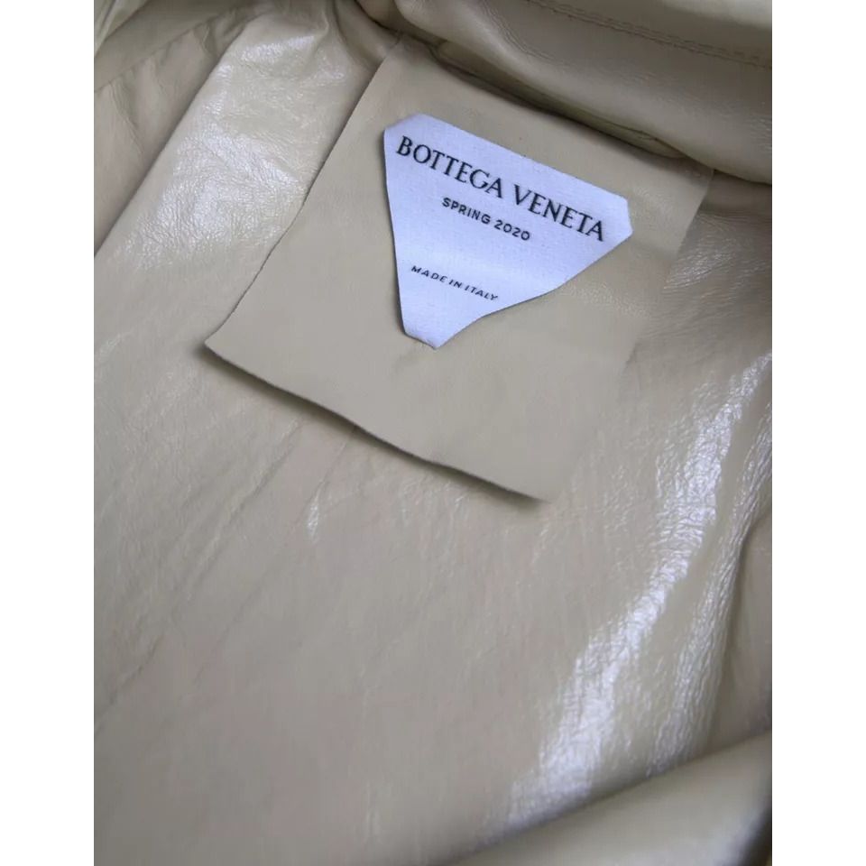 Bottega Veneta Beige Lambskin Leather Trench Coat Jacket JKT4063-48