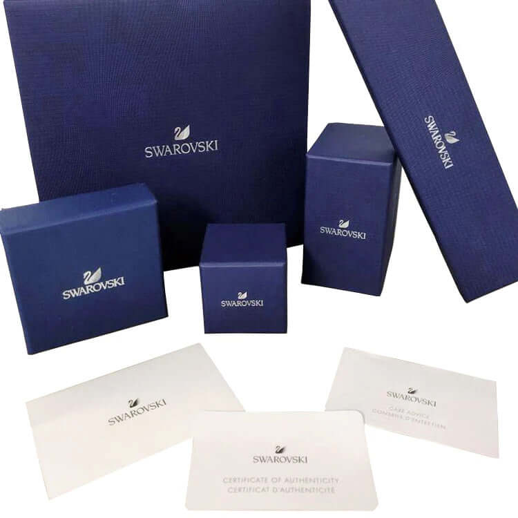 SWAROVSKI Mod. 5614926 official packaging with branded boxes and certificates.