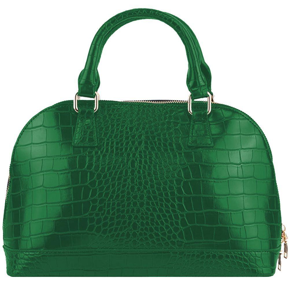 Front view with bag zipped and handles upright.