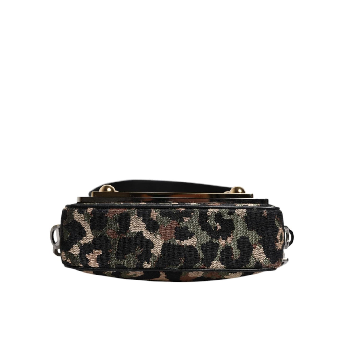 Dolce & Gabbana Multicolor Leopard Jacquard DG Logo Crossbody Bag