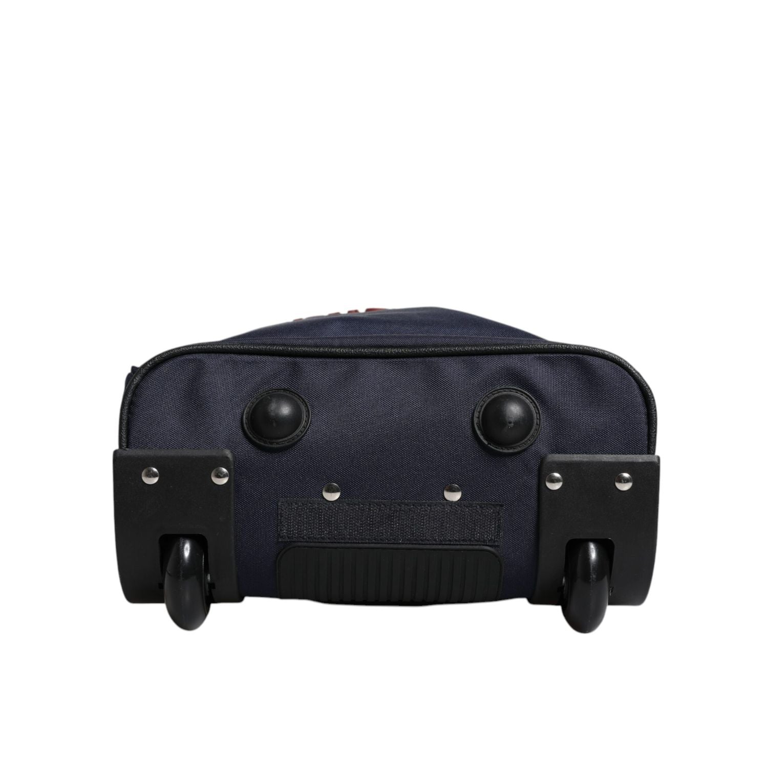 Front view with bag zipped and handles upright.