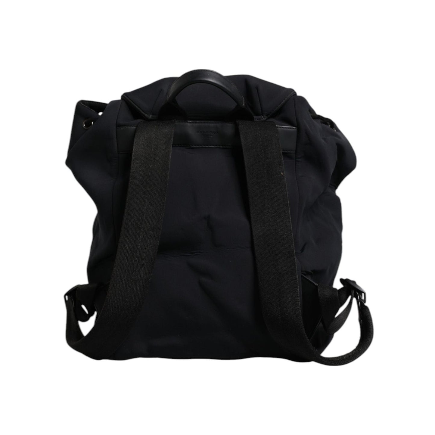 Dolce & Gabbana Black Neoprene Nylon DG Logo School Backpack Bag BAG4141