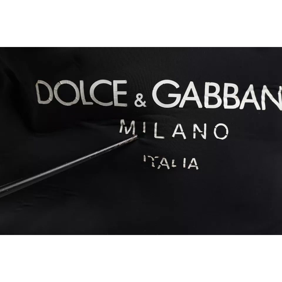 Dolce & Gabbana Black Neoprene Nylon DG Logo School Backpack Bag BAG4141