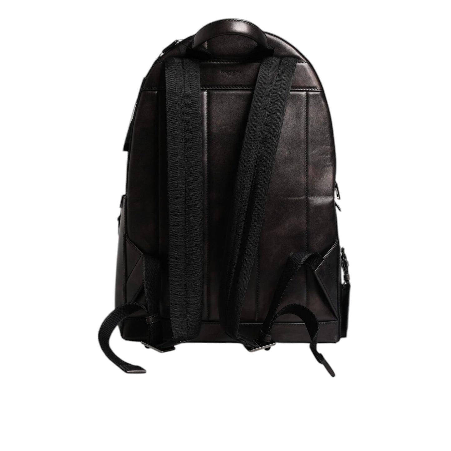 Dolce & Gabbana Bronze Leather School Travel Backpack Bag