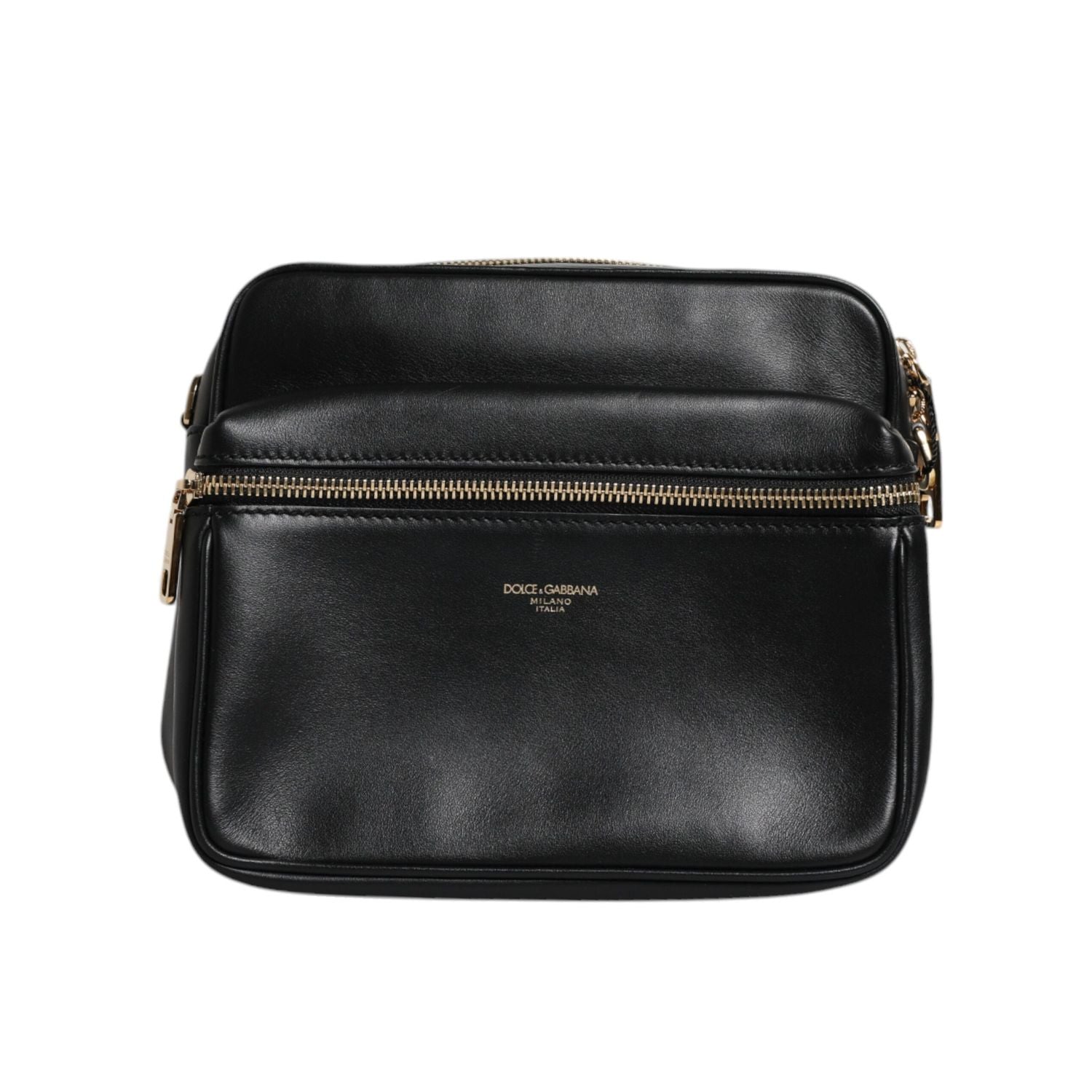 Front view with bag zipped and handles upright.