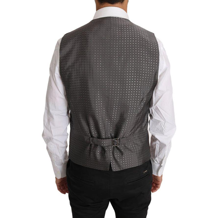 سترة رسمية أنيقة باللونين البرونزي والرمادي من دولتشي آند غابانا بقصّة Slim Fit