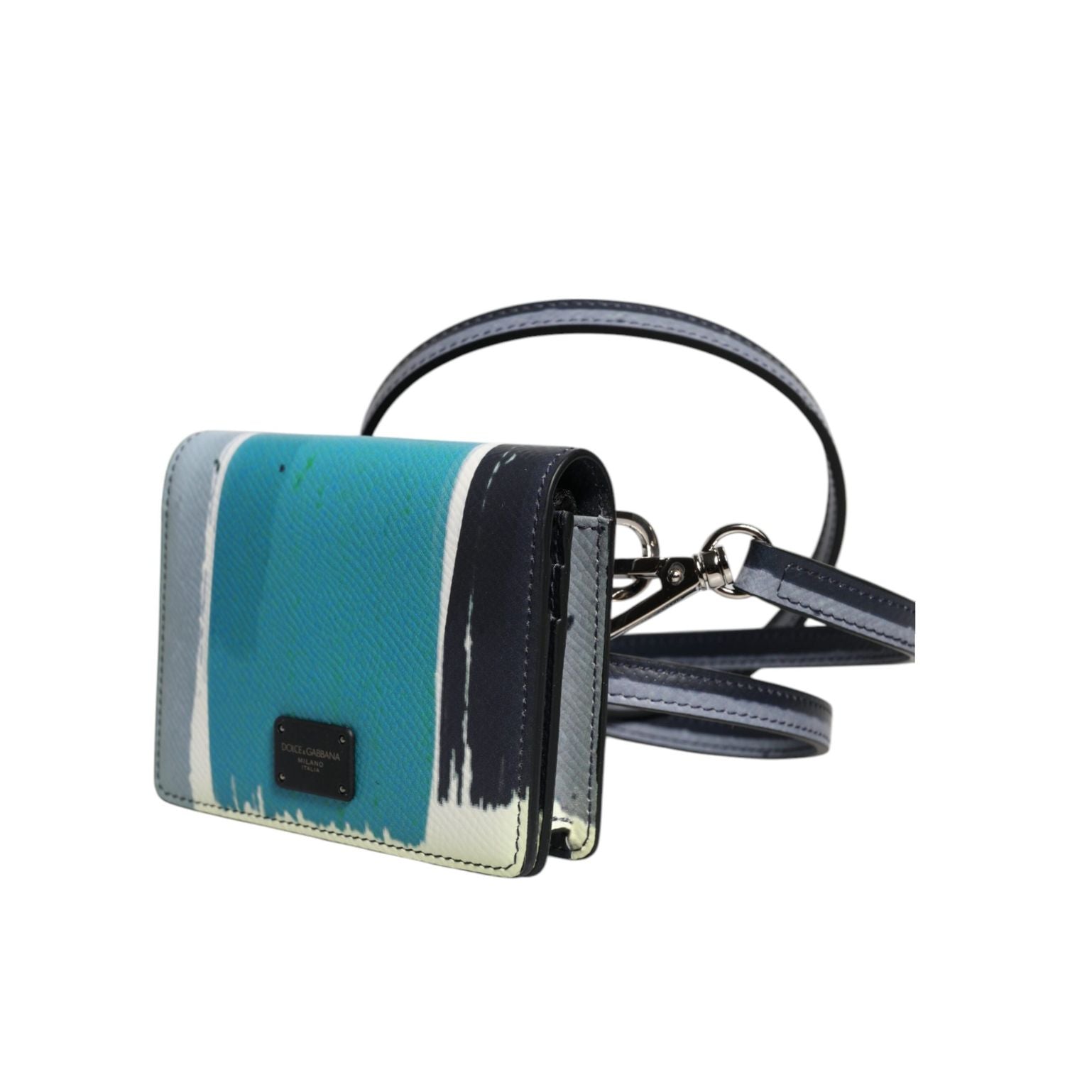 Dolce & Gabbana Multicolor Leather DG Logo Bifold Card Holder Wallet