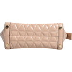 Michael Kors Peach Quilted Leather Logo Crossbody VIVIANNE Messenger Bag