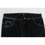 Cavalli Blue Cotton Stretch Baggy Relax Jeans SIG18157-1