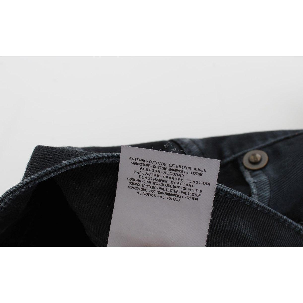 Cavalli Blue Cotton Stretch Baggy Relax Jeans SIG18157-1