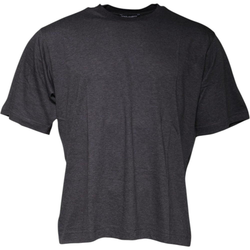 Dolce & Gabbana Dark Gray Crew Neck Short Sleeves T-shirt TSH86816-50