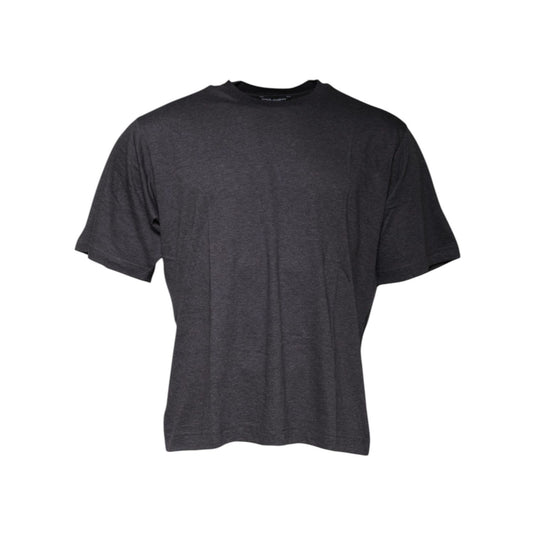 Dolce & Gabbana Dark Gray Crew Neck Short Sleeves T-shirt
