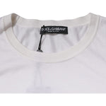 Dolce & Gabbana White Silk Crew Neck Men Pullover Sweater