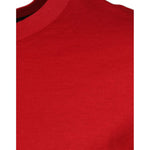 Dolce & Gabbana Red Logo Print Cotton Crew Neck T-shirt